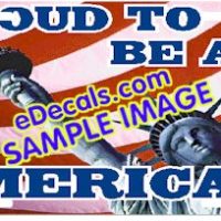 LIC105 American Flag Proud To Be An American Aluminum License Plate